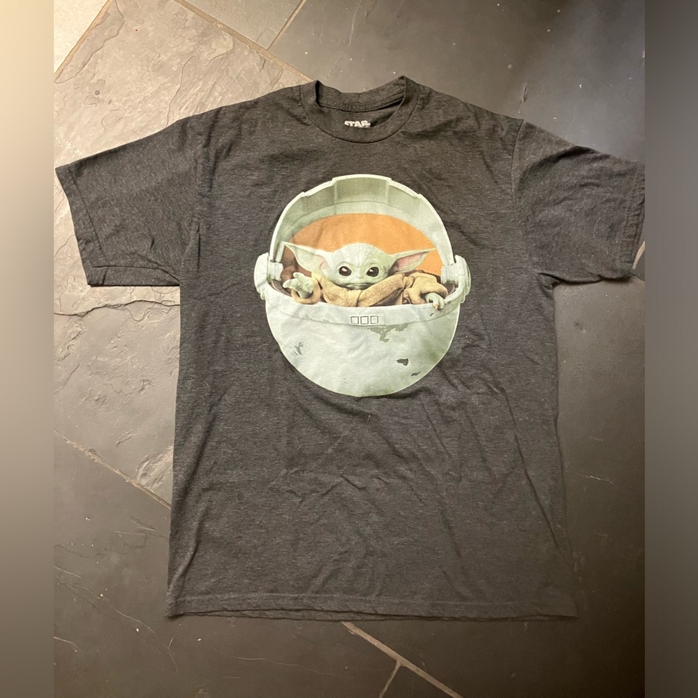 Men’s Dark Grey Size Large Cotton/Polyester Star Wars Short Sleeve T-Shirt